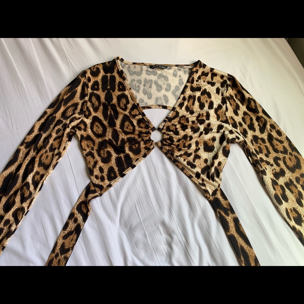 - Open back crop top -